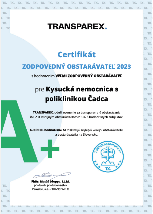 Certifikat transparex